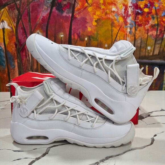 2017 Nike Air Shake Ndestrukt Triple White Size 13 Men\'s 880869-101 Rodman main image 6